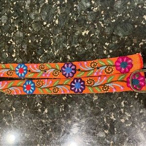 Alma Soul Peruvian floral belt in size small.